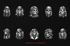 10 Bundle Dark Art Skull Gangster Girl Mafia Lady Chicano Product Image 6