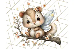 Forest Fairy Garden Creatures PNG, Whimsical Woodland Art Product Image 4