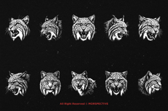 10 Bundle Dark Art Bobcat Lynx Tiger Cat Beast Wildcat Product Image 6