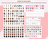 Couple with Umbrella Clipart Portrait Creator Product Image 4