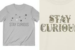 STAY CURIOUS T-SHIRT DESIGNS Product Image 4