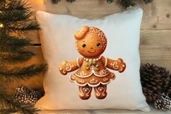 Gingerbread Man Sublimation Clipart, Gingerbread Man Clipart Product Image 4