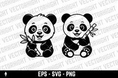 illustration of an adorable baby panda Product Image 4