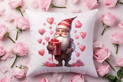 Cute Valentine Gnome Clipart, Gnome Clipart, Cute Gnome Product Image 4