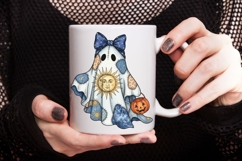 Celestial Patchwork Ghost Sublimation PNG, Boho Ghost Png. Product Image 4