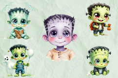 Cute Frankenstein, Frankenstein Kid, Monster Kids, 20 PNGs Product Image 4