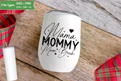 Mama Mommy Mom Bruh SVG Cut File | Mother's Day SVG Product Image 4