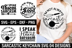 Sarcastic Keychain SVG Design - i m not always sarcastic som Product Image 1
