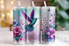Bird &amp; Flower Tumbler Wrap | Sublimation | Tumblers Product Image 1