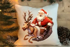 Christmas Sleigh Sublimation Clipart, Christmas PNG Product Image 4