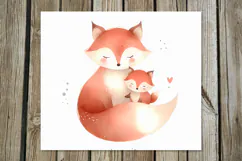 Mother's day animals | cute fox Skinny tumbler design PLUS Product Image 4
