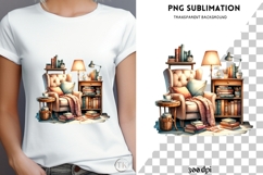 Book nook png design for T-shirts Product Image 4