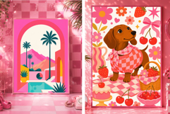 100 Retro Pink Girly Wall Art Prints Product Image 4