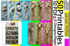 50x 3d Hole In Wall Sublimation Bookmark Bundle, Funny Product Image 4