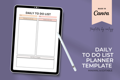 Daily To Do List Planner Template Canva - Editable Product Product Image 1