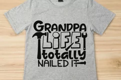 Grandpa Life Totally Nailed It Svg, Father's Day Svg. Product Image 5