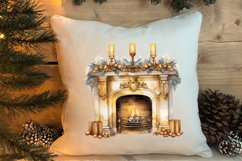 Gold Christmas Watercolor Clipart Sublimation, Christmas PNG Product Image 4