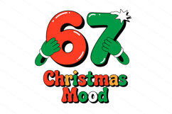 Funny Christmas Six Seven 67 Png t-shirt trendy design Png Product Image 1