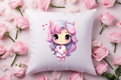 Unicorn Valentine Clipart Sublimation, Christmas Clipart Product Image 4