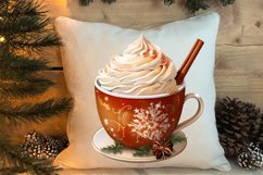 Christmas Cake Clipart, Christmas Cappuccino Clipart Product Image 4
