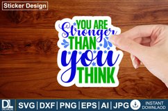 Motivational sticker design, Inspirational sticker design Product Image 1