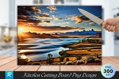 Scenery Cutting Board Sublimation Design Product Image 1