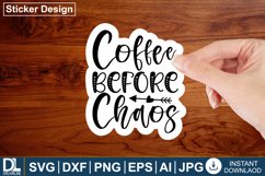 Coffee sticker design bundle, Coffee design bundle Product Image 5