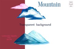Watercolor Mountain clipart Product Image 4