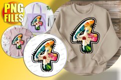 4 Doodle Letter Valentine Heart Cheerful Design! Product Image 1