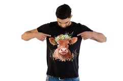 8 Cow Watercolor Sublimation Bundle Png Transparent Product Image 3