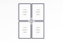 A4 Frames Mockup, 4 Digital Black Frames Product Image 1