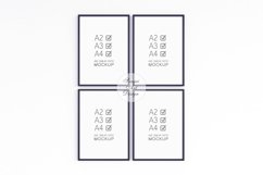 A4 Frames Mockup, 4 Digital Black Frames Product Image 3