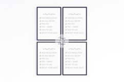 A4 Frames Mockup, 4 Digital Black Frames Product Image 2