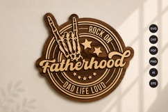 Fatherhood Skeleton Laser Cut SVG Product Image 1