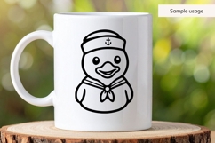 Sailor Baby Duck Illustration SVG Product Image 4