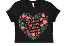 It takes a Big Heart to shape little minds svg | Shirt Svg Product Image 1