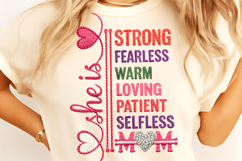 Mother's Day PNG, She is Mom PNG, Faux Yarn Mama PNG, Mother Product Image 4