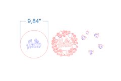 Hello Spring SVG laser cut files for Glowforge Product Image 4
