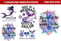 Mermaid Sublimation Bundle PNG Product Image 4