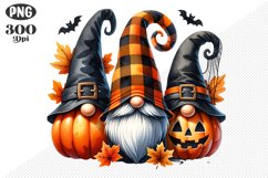 Halloween Gnomes Sublimation - Clipart PNG Design Product Image 1