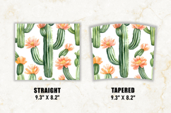 Watercolor Cactus Tumbler Wrap | 20 oz Tumbler Wrap Product Image 2