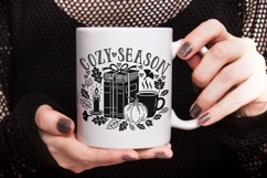 Cozy Season SVG, Pumpkin spice season SVG, Fall Vibes Svg. Product Image 4