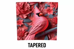 3D Cardinal Bird Tumbler Sublimation Wrap | 3D Tumbler Wrap Product Image 3