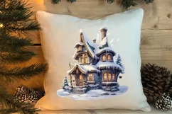 Fairy Christmas House Sublimation Clipart, Fairy Christmas Product Image 4