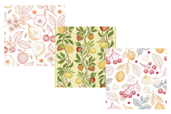 Orchard Sunset Digital Paper, Seamless Pattern Product Image 4