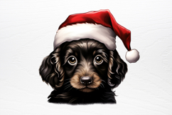Christmas Peeking Dogs Clipart PNG Product Image 4