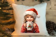 Christmas Little Girl Clipart Sublimation, Christmas PNG Product Image 4