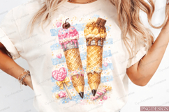 Sweet Ice Cream Pencil PNG Design | Cute Dessert School PNG Product Image 1