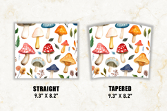 Watercolor Mushroom Tumbler Wrap| 20 oz tumbler Wrap Product Image 2