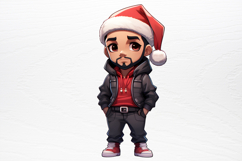 Christmas Chibi Men Clipart PNG Product Image 4